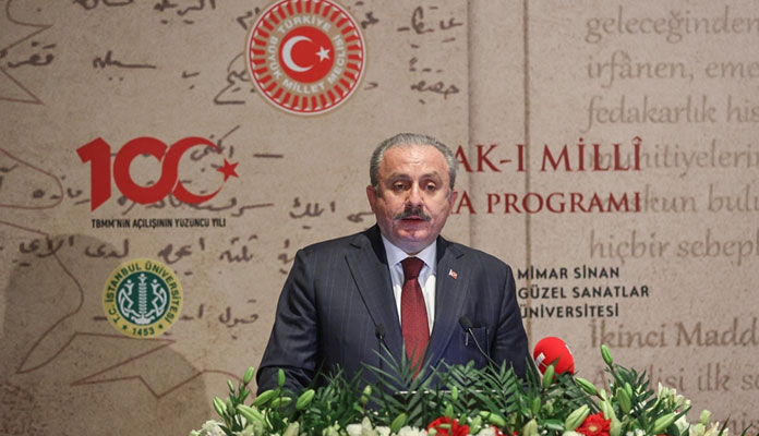 TBMM Başkanı Şentop: Misak-ı Milli, milli hedeflerimizin manifestosudur