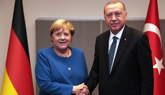 Cumhurbaşkanı Erdoğan, Almanya Başbakanı Merkel ile görüştü