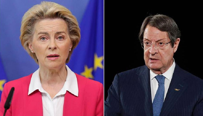 Anastasiadis ile Leyen telefonda görüştü