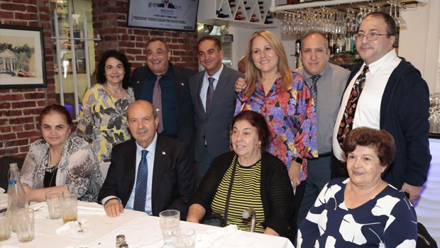 Cumhurbaşkanı Tatar, New York’ta Kıbrıs Türk Yardım Cemiyeti başkan ve üyeleriyle bir araya geldi