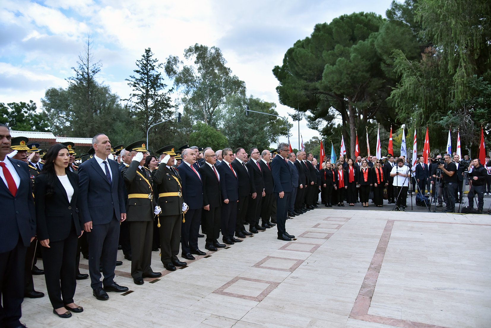 29 Ekim Cumhuriyet Bayramı... Lefkoşa Atatürk Anıtı'nda tören düzenlendi