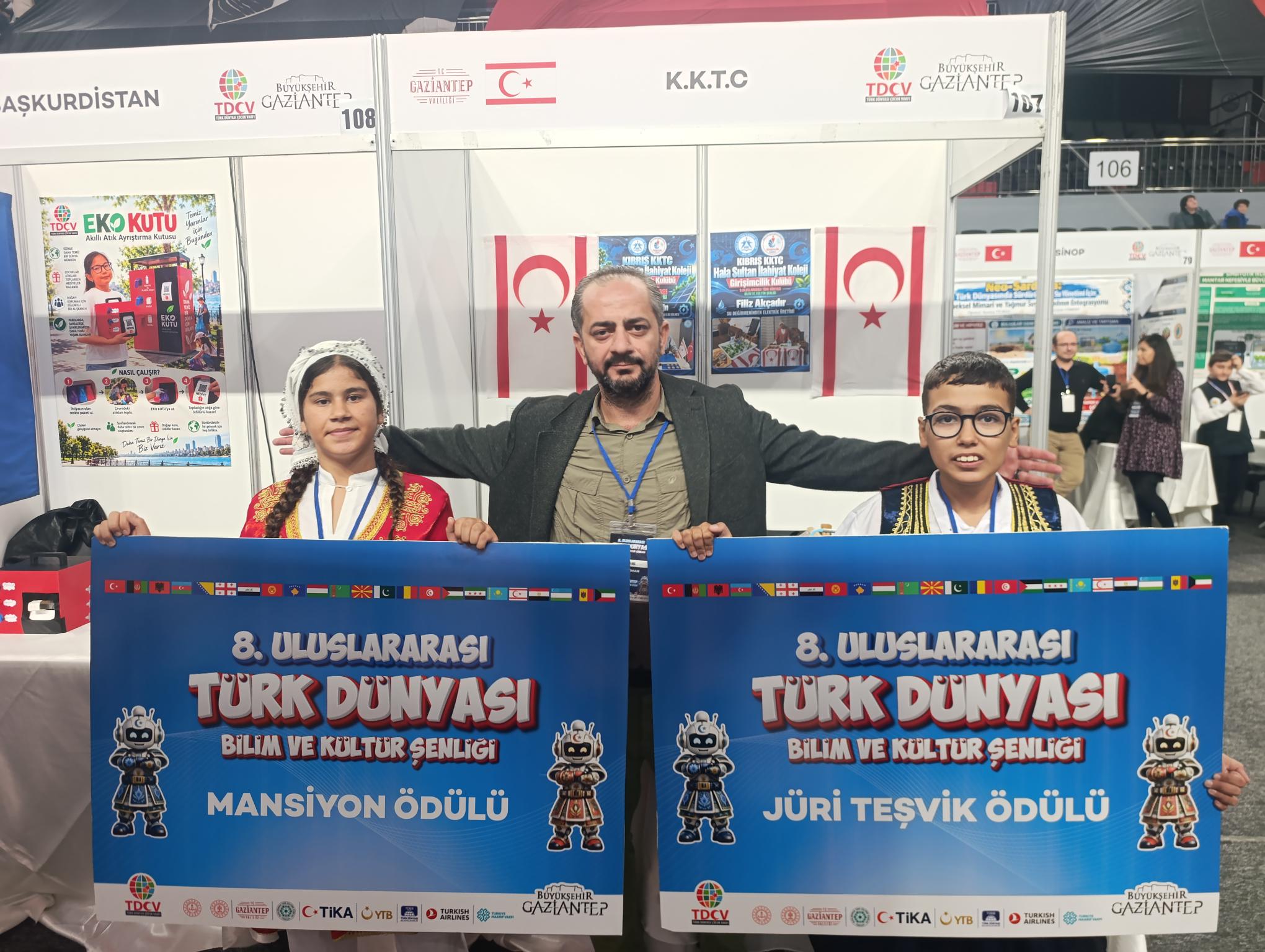 8. Uluslararası Türk Dünyası Bilim ve Kültür Şenliği’nde Hala Sultan İlahiyat Koleji’ne çifte ödül