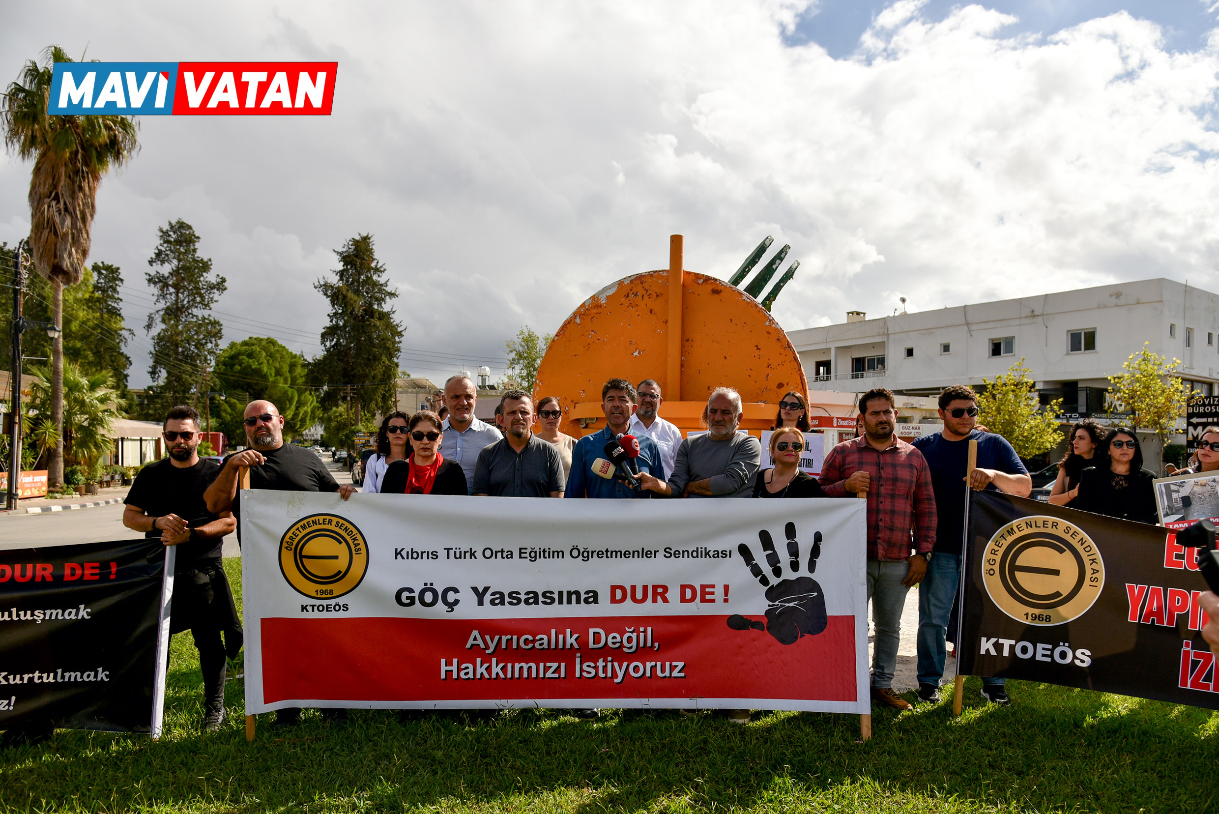 KTOEÖS, Güzelyurt ve Lefke bölgesi okullarında grev ve eylem yaptı
