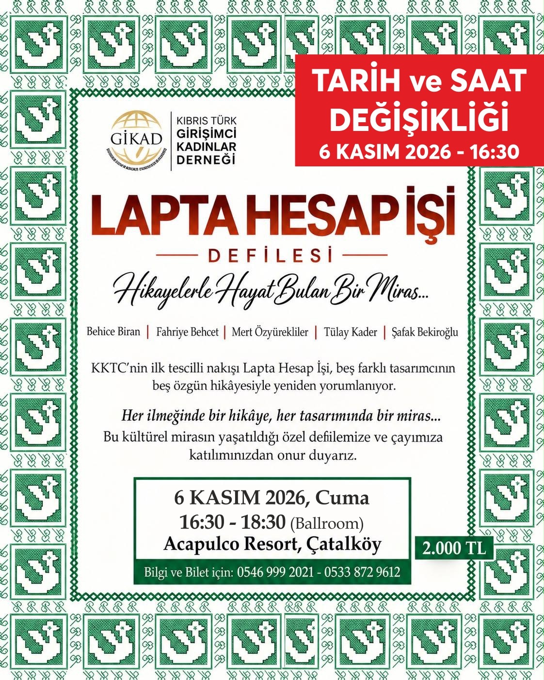 Lapta Hesap İşi Defilesi yapılıyor