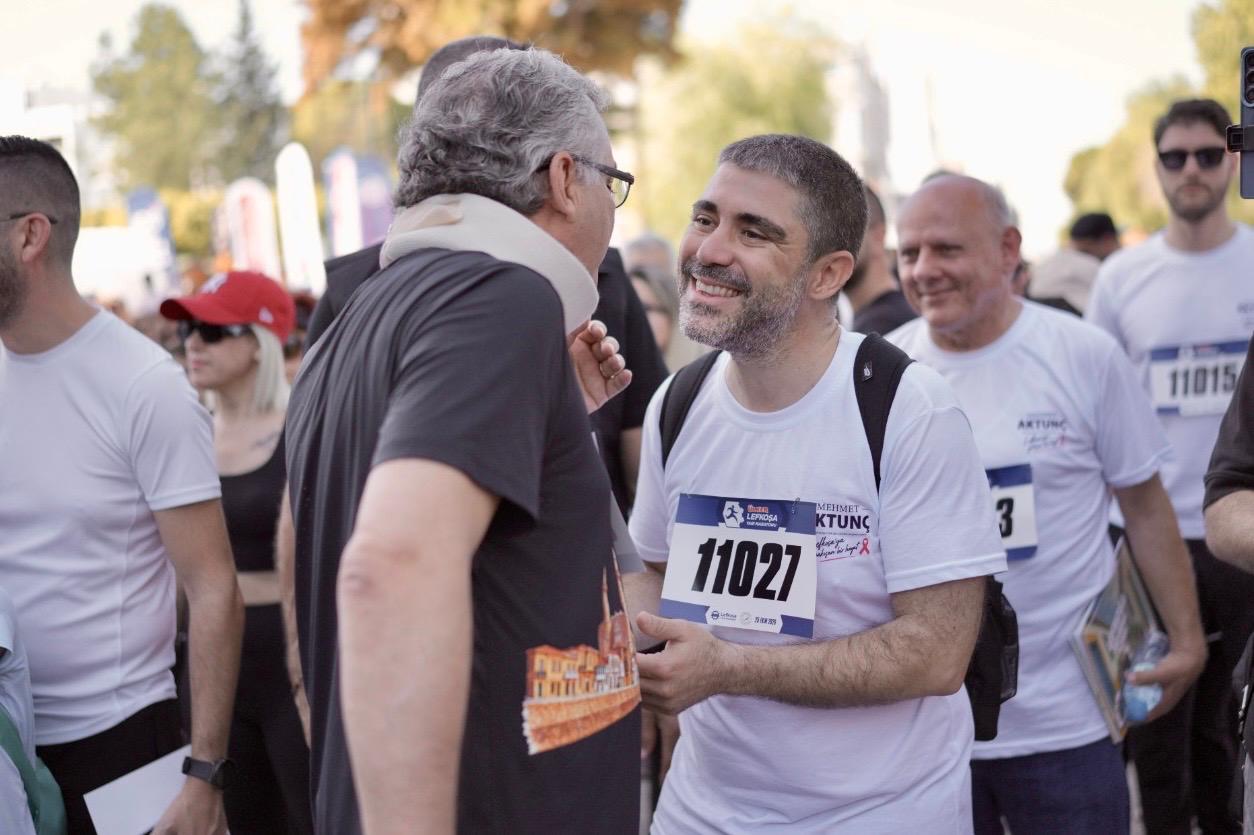 UBP LTB Başkan adayı Aktunç Lefkoşa Maratonu'na katıldı: “Lefkoşa’da sporu yılın her dönemine yayacağız”